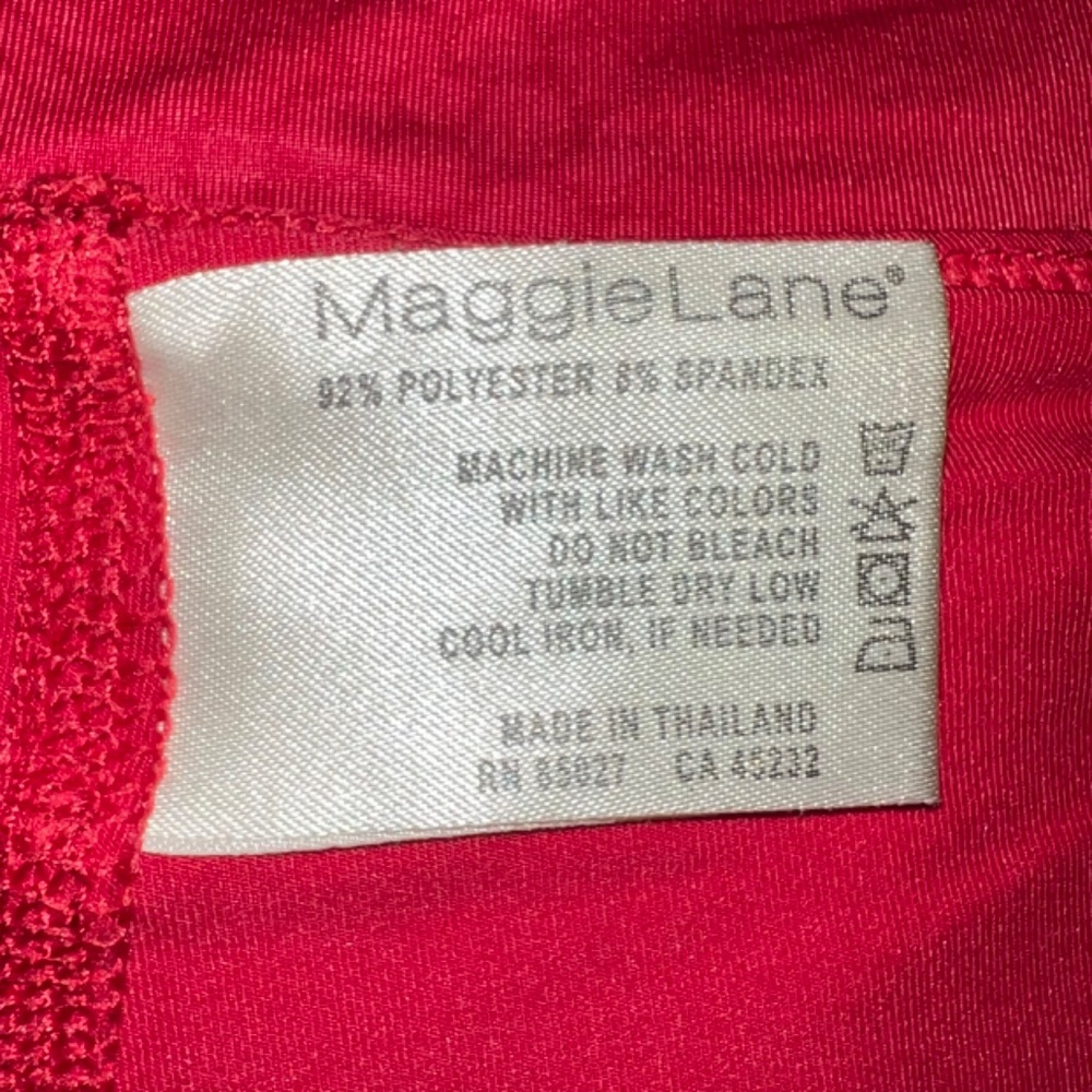 Red Lightweight Ruffle Skort - Picture 7 of 7
